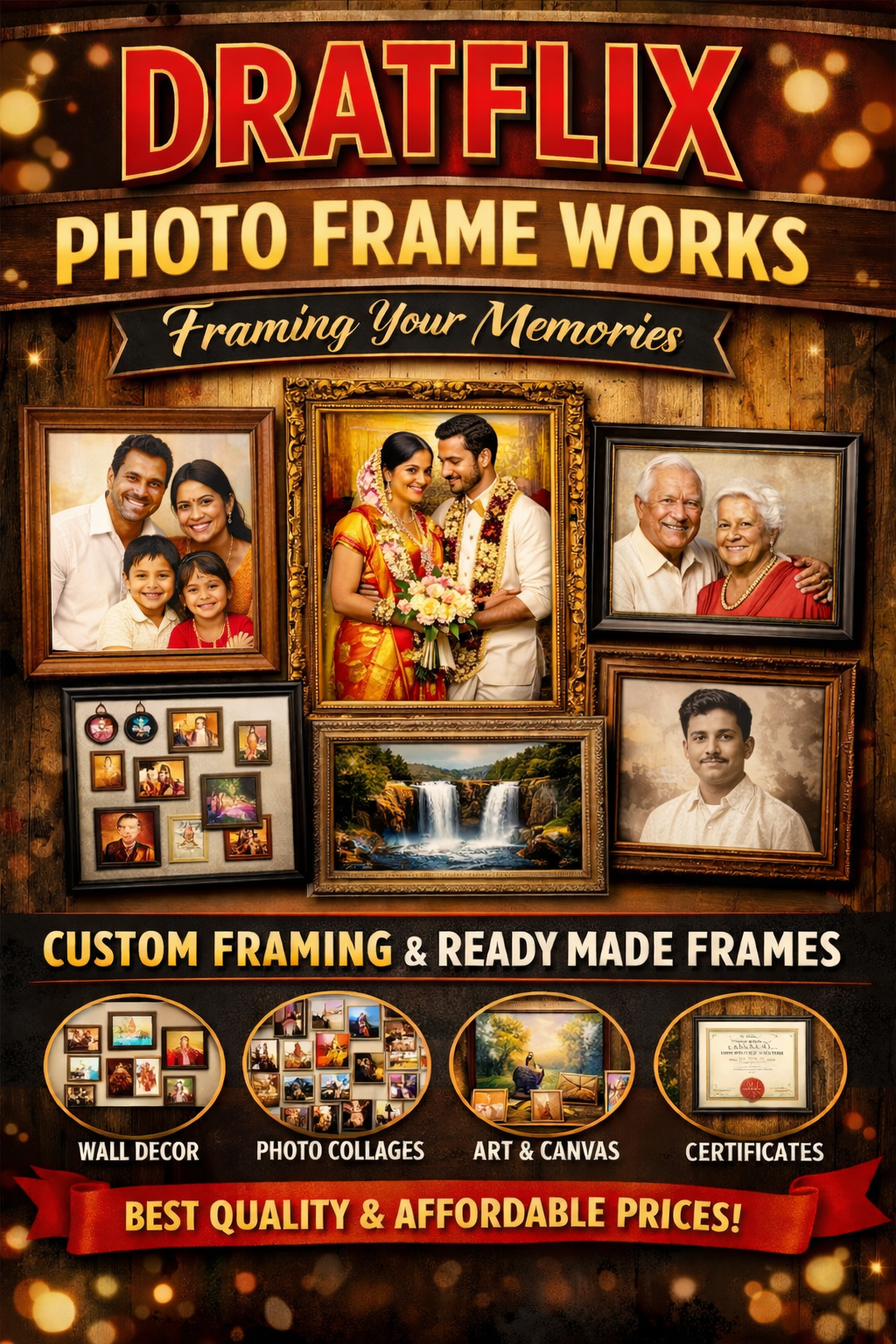 Photo frame work